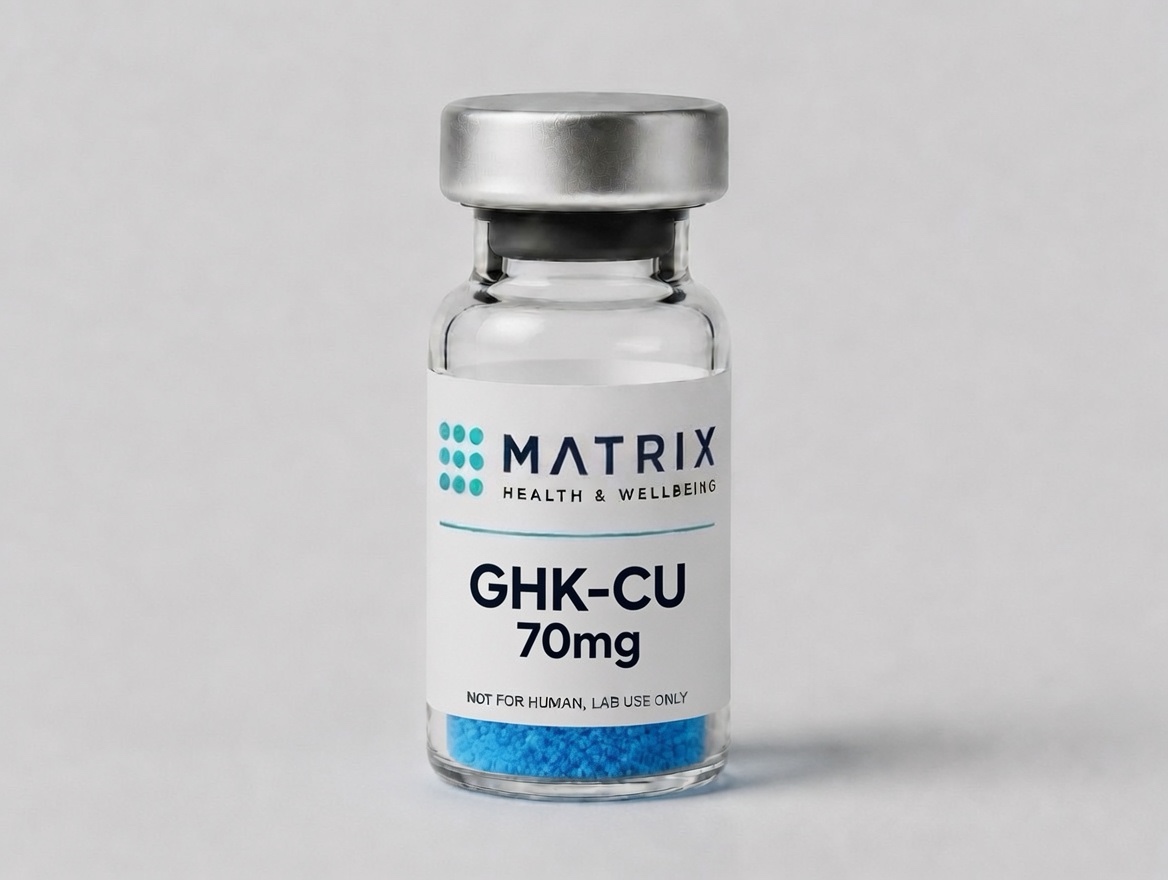 Matrix Health GHK-Cu 70mg vial — lab use only